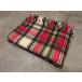  Vintage -70*s*EULAN BAYER tartan проверка шерсть покрывало size 117cm×89cm*210502s1-blk 1960s1970s одеяло уличный кемпинг 
