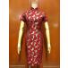  Vintage ~70's* total pattern China dress *210520s4-w-nsdrs no sleeve One-piece lady's old clothes 