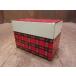  Vintage 50's60's*OHIO ART CO указатель имеется tartan проверка metal рецепт box *211212i4-bxs 1950s1960s бардачок место хранения коробка 