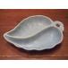  Vintage * leaf type tray light blue *220822i9-bxsashu tray ceramic ceramics 