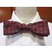  Vintage 60's* мелкий рисунок рисунок шелк bow Thai балка gun ti*240104i5-bwt бабочка галстук wine red формальный вечеринка 