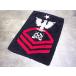  Vintage *U.S.NAVY пирог ru ковер примерно 94cm × примерно 62cm*260310m4-rug милитари военно-морской флот .. интерьер смешанные товары 