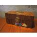  Vintage 70's* дерево рисунок metal box *260517j2-bxs смешанные товары предметы интерьера 1970s