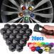 ���s�A���i 17mm 19mm 21mm �ԗp �z�C�[�� �i�b�g �L���b�v �J�o�[ �I�[�g�n�u�X�N�����[�J�o�[ �u���b�N �ԗp�^�C���{���g�i�b�g�L���b 20�� �p�[�c ���i