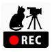  регистратор пути (drive recorder) установка стикер [ кошка . видео камера ] Square Type ( магнит ) q18