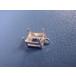  оригинальный серебряный прямые "лапки" длина прямоугольник 6mm×8mm