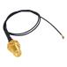 BOOBRIE 25CM RF коаксильный кабель SMA женский -Ufl IPX IPEX MHF4 коннектор pig tail кабель 0.81mmadap