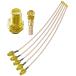 5 шт RG178 UFL SMA коаксильный кабель,U.FL из SMA женский pig tail джемпер,SMA женский из U.FL IPX MHF1 коаксильный кабель 