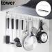  вытяжной зонт крюк tower 10 полосный Yamazaki реальный индустрия tower белый черный 1743 1744 кухонные инструменты место хранения крюк .... tower серии yamazaki