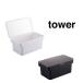  tower tower воздухо-непроницаемый домашнее животное контейнер для еды 1.5kg мерная емкость имеется белый 05609 черный 05610 Monotone Yamazaki реальный индустрия YAMAZAKI