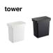  tower tower воздухо-непроницаемый домашнее животное контейнер для еды 12kg мерная емкость имеется белый 05617 черный 05618 Monotone Yamazaki реальный индустрия YAMAZAKI