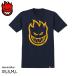 SPITFIRE BIGHEAD S/S T-shirt NAVY/GOLDspito fire большой head футболка короткий рукав tops скейтборд скейтборд мужской женский 