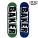 BAKER BRAND LOGO GREEN NAVY панель Baker скейтборд стандартный товар SKATEBOARD SKATE скейтборд доска 