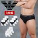  Emporio Armani Brief брюки 3 шт. комплект мужской EMPORIO ARMANI мужчина нижнее белье джентльмен хлопок хлопок хлопок одноцветный высококлассный бренд EA Core Logoband