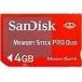  б/у SanDisk MemoryStick Pro Duo Game 4GB