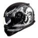 CREST full-face шлем для мотоцикла одним движением внутренний с козырьком .NINJA Ninja SG/PSC Mark имеется Skull графика симпатичный 