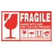 FRAGILE フラジール ステッカー 荷札シール サイズが選べる 防水 光沢 こわれもの 取扱注意 スーツケースのデコレーションにも