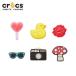  Crocs CROCSji Bit'z jibbitz обувь аксессуары вентилятор Shape мелкие вещи сандалии очарование декоративный элемент [BLK]