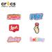  Crocs CROCSji Bit'z jibbitz обувь аксессуары вентилятор Shape мелкие вещи сандалии очарование декоративный элемент [BLK]