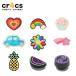 ji Bit'z jibbitz LED очарование LED charm Crocs обувь аксессуары Heart Rainbow капкейк машина цветок Star ананас [SKY]
