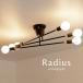 6 лампа потолочный светильник Radius черный подвижный светильник LED лампа прямой установка 12 татами 