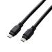 �^�C�vC �P�[�u�� ( USB Type-C to C ) 1.5m PD 100W USB10Gbps���� �y MacBook Pro iPad iPhone �� TypeC �@��Ή� �z �u���b�N