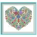  старый плата. цветок d Cross стежок комплект Heart типа .pattern игла ручная работа белый ткань 18 carat 14 carat 11 carat 