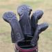  Skull Golf Woods крышка головки цилиндров Driver для 135h комплект клюшек head PU кожа унисекс 