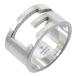 GUCCI Gucci Blanc dead G широкий кольцо * кольцо серебряный 925 20 номер примерно 12.5g мужской [I120125066] б/у 