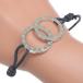 BVLGARI BVLGARY BVLGARY BVLGARY браслет браслет серебряный 925× кожа примерно 13.4g унисекс [I130226096] б/у 