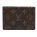 LOUIS VUITTON Louis * Vuitton poruto2karuto*veru TIKKA ruM60533 чехол для пропуска монограмма парусина унисекс [S180825734] б/у 