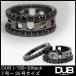 再入荷なし　即納 DUB Collection 指輪 130-3 3連キュービックリング ブラック リング メンズ レディース ペアリング シルバー アクセサリー ジュエリー ring