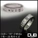再入荷なし　即納 DUB Collection 指輪 157-2 ホワイト リング メンズ レディース ペアリング シルバー アクセサリー ダブコレクション ダブ ジュエリー