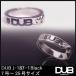 再入荷なし　即納  DUB Collection 指輪 187-1 ブラック リング メンズ レディース ペアリング シルバー アクセサリー ダブコレクション ジュエリー ring