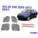 Floor Mat For Volvo S40 2005-2012졼٤Ƥŷ饤ʡ2ԥå Floor Mats for Volvo S40 2005-2012 Gray All Weather Rubber Liners