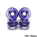SHARK WHEEL Shark Wheel soft Wheel ( Cruiser ) CALIFORNIA ROLL(78A)CLEAR PURPLE HUB 60mm скейтборд скейтборд 