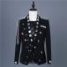  мужской костюм tailored jacket постановка одежда stage 2 цвет Mai шт. костюм джентльмен одежда Mai шт. te-ji костюм заклепка танцевальный костюм длинный рукав костюм жакет мужчина танцевальный костюм 2 листов 
