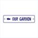  сад автограф plate Driger ten28cm*7cm OUR GARDEN левый 