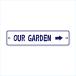  сад автограф plate Driger ten28cm*7cm OUR GARDEN правый 