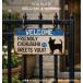  принт модель DOG plate WELCOME&WARNING каждый 8 вид aluminium табличка собака love собака собака вид интерьер 