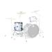 CANOPUS TYPE-R Bullet Maple &amp; Birch Shell 18 x 16 Floor Tom Snow Metallic