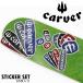  CarVer набор наклеек 16 листов ввод CARVER Surf Skateboarding STICKER SET наклейка переводная картинка скейтборд скейтборд Surf skate 