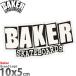 ٥ ܡ ƥå ֥ɥ 105cm Baker Brand Logo Sticker ۥ磻/֥å  ȥܡ ܡƥå