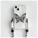  Zebra рисунок бабочка Monotone бабочка смартфон плечо ремешок .. только зажим смартфон зажим плечо .. плечо падение предотвращение путешествие выход выход fes