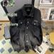  вышивка Denim жакет Denim рубашка градация мужской постоянный цвет с карманом джинсовый жакет длинный рукав пальто Denim casual свободно весна осень 