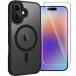 LAYJOY �Ή� iPhone 17 �P�[�X �K���X�t�B�����t�� MagSafe�Ή� �ϏՌ� �}�b�g �}�O�l�b�g���� ������ �Ռ��z�� �u���b�N