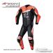  regular goods (Alpinestars) 3150523 GP PLUS V4 1PC LEATHER SUIT <BLACK RED FLUO WHITE> leather suit racing suit coverall Alpine [ motorcycle supplies ]