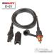  стандартный товар (TecMate) O-09 Hella гнездо P кабель мужской 120cm DIN/12V BMW Tec Mate Opti Mate холм рисовое поле [ аксессуары для мотоцикла ]