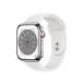 * Apple / APPLE Apple Watch Series 8 GPS+Cellular модель 45mm MNKE3J/A [ серебряный нержавеющая сталь кейс / белый спорт частота ]