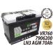 FIAMM �t�B�A�� AGM LN3 7906200 70Ah 760CCA VR760 L3 �o�b�e���[ �C�^���A�� �݊� VARTA 570901076 BOSCH BLA-70-L3 �A���� �J�[ ������
